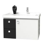 Toucador Cozimax Moara Branco/Preto 0,60