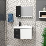 Toucador Cozimax Moara Branco/Preto 0,60