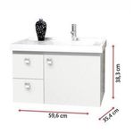 Toucador Cozimax Moara Branco 0,60