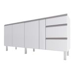 Gabinete Cozimax Cozinha 180 cm Aço Gaia Branco