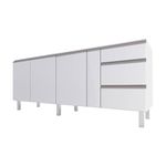 Gabinete Cozimax Cozinha 200cm Aço Gaia
