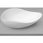 Cuba de Apoio Roca Oval 540 x 375mm Ruy Ohtake Branco 