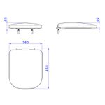 Assento AP.215.17 Quadra Slow Close PP Branco Quadra/Polo/Unic Deca