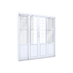 Porta de Correr Central 4f Alm Lucasa Facilita Gde Quadrad 2,13x2,0 1775.0