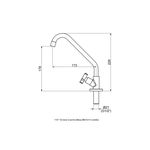Torneira Para Cozinha Mesa LikeFlex Dn15 - Perflex Metais 1167 C29