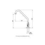 Torneira Cozinha Mesa Unica 1167 C22 Cr - 10748710 - Perflex