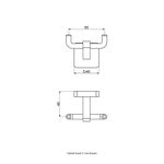 Cabide Duplo Like Square Cromado Perflex 12131410