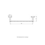Porta Toalha Barra 30 Cm Likesquare - Acessórios - Perflex Metais