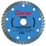 DISCO DIAMANTADO CORTAG TURBO 230 MM 61616