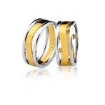 Alianças Top Bodas de Prata em Ouro 18K 10.4g