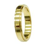 Alianças de ouro 18k 750 Reta Maciça 11.0g 3.8mm