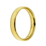Alianças de ouro 18k Abaulada Anatômica 10.0g 3.8mm