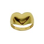 Anel em Ouro 18k 750 de Coração com 2.4g 12mm