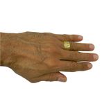 Anel em Ouro 18k com Oração do Pai Nosso 12.0mm