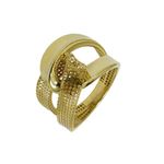 Anel em Ouro 18k Laço de Amor Filigrana 4.4g 19mm