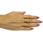 Anel em Ouro 18k Laço de Amor Filigrana 4.4g 19mm