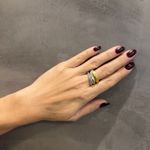 Anel em Ouro 18K Largo com 110 Brilhantes 8,5g 14,5mm