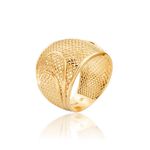 Anel em Ouro 18k Sutil Tubular Filigrana BRUNER 7,0g