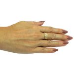 Anel em Ouro 18k Branco, Amarelo e Rose 1.7g 8mm