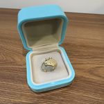 Anel Feminino de Ouro com Brilhantes Pantera