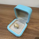 Anel Feminino de Ouro com Brilhantes Pantera