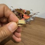 Anel Origem em Ouro 18k Xadrez com 5.0g 10.0mm