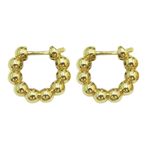 Argola de Bolinhas em Ouro 18k modelo click 4.8g