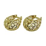 Argola em ouro 18k modelo Filigrana Vazada 2.6g 17mm