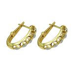 Argola em Ouro 18k Amarelo e Branco 18.0x13.0mm