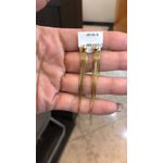 Brinco de Pendurar em Ouro com Franja de Veneziana 2.6g