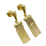 Brinco em Ouro 18k de Franja Veneziana 1,3g 2.5cm