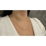 Cordão de Ouro 18K com Design Pipoca 50cm 1.5mm