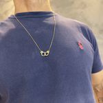 Corrente Algemas em Ouro 18k Brilhantes 6.0g 11.5mm