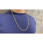 Corrente Cartier em Ouro Masculina 70cm Oca com 6.5mm