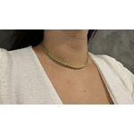 corrente de ouro 18k Feminina modelo Palmeira 18.8g 40cm
