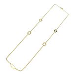 Corrente de Ouro 18k Maciça Hexágonos 5.8g 70cm