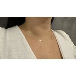 Corrente de Ouro 18K Malha Esteira 45cm