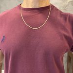 Corrente de ouro 18k Malha Esteira com 60cm 4.8g