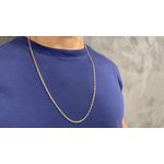 Corrente de Ouro 18k Masculina de 3,2mm 60 e 70cm