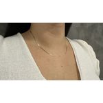 Corrente de Ouro 18k Piastrine 50cm 1.4mm