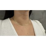 Corrente de Ouro 18k Piastrine Feminina 40cm 4.0g
