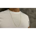 Corrente de Ouro 18k Veneziana Masculina 70cm 3.8g