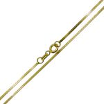 Corrente de Ouro 18k750 Veneziana Dupla 2.0g 45cm