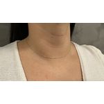 Corrente de Ouro Branco 18k modelo Singapura 40cm 