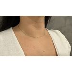 Corrente de Ouro Branco Modelo Veneziana 1.0g 0,5mm