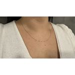 Corrente de Ouro Branco Modelo Veneziana 50cm e 1.2g
