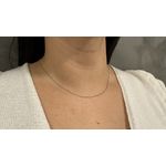 Corrente de Ouro Elos Português Fina com 1.0mm 1.3g