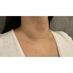 Corrente de Ouro Feminina mod. Singapura 40cm 1.2g