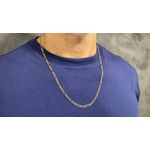 Corrente de Ouro Fígaro Masculina 6.2g 3x1