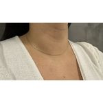 Corrente em Ouro 18k Feminina com 2.4g e 2x0.7mm